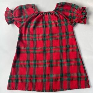 Red and Green Plaid Dress